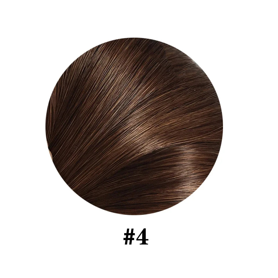 Straight Ponytail Human Hair Extension With Clip In Drawstring Ponytail Straight Brazilian 100% Human Hair Natural Clip Ponytail