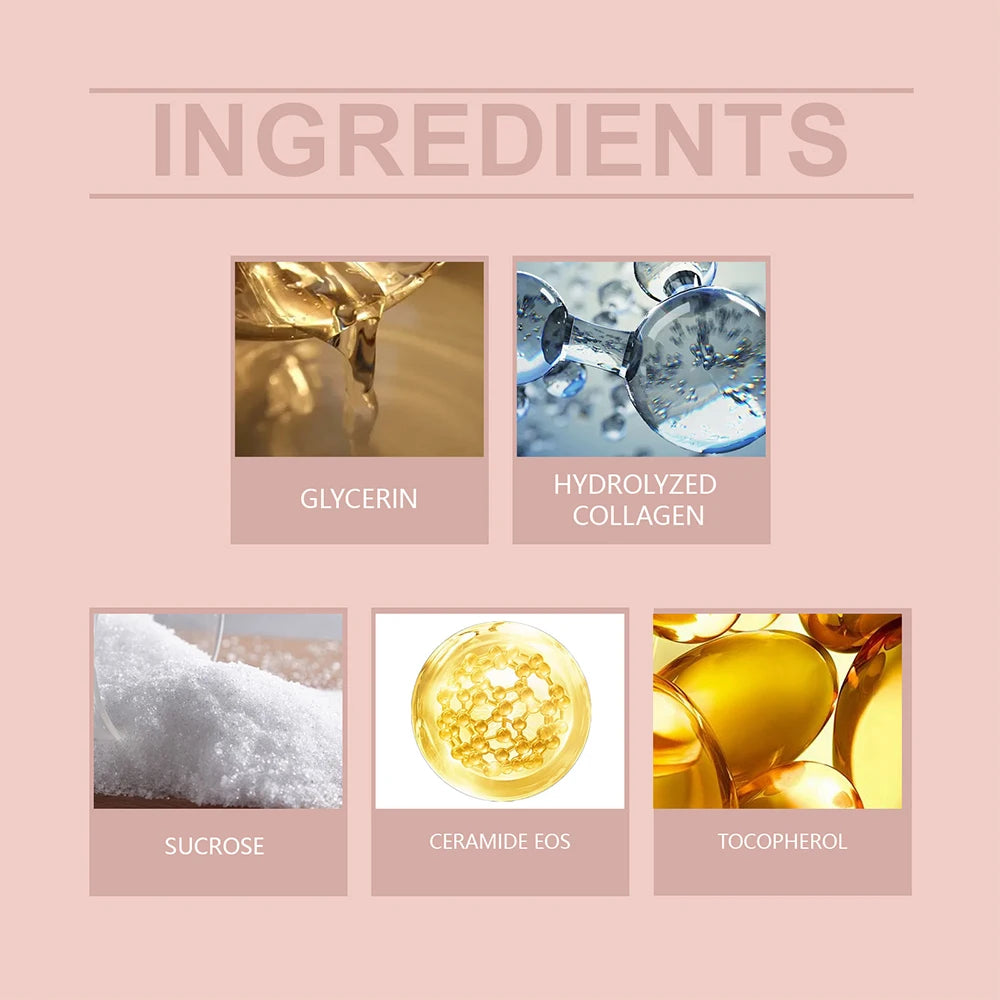 75ml Collagen Peel Off Face Mask With 50g Collagen Jelly Cream Hydrating Moisturizing Night Wrapping Mask Cream Korean Skincare