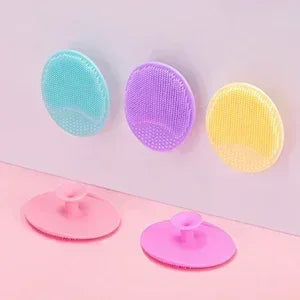 Pack Face Scrubber,JEXCULL Soft Silicone Facial Cleansing Brush Face Exfoliator Blackhead Acne Pore Pad Cradle Cap Face Wash