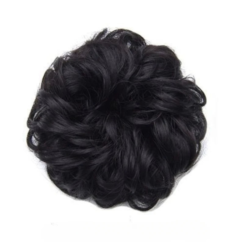 Donut Hair Bun Updo Chignon with Elastic Hair Rope - Synthetic Hair Extensions for Natural Looking Daily Wear Hair Accessories
