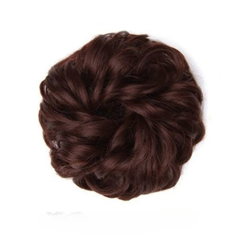 Donut Hair Bun Updo Chignon with Elastic Hair Rope - Synthetic Hair Extensions for Natural Looking Daily Wear Hair Accessories
