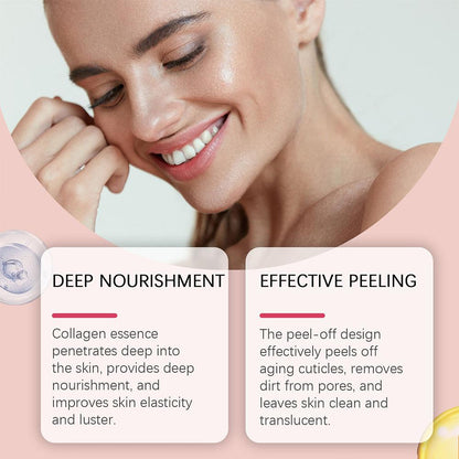 Collagen Overnight Wrapping Peel-Off Facial Mask 75ml Korean Night Mask For Deep Hydration Skin Care Repair