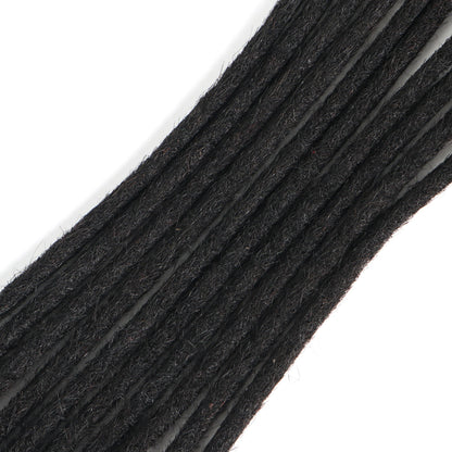 12 Inch 40 Strands 0.4cm Width 100% Human Hair Dreadlock Extensions Curly Ends Handmade Permanent loc Extensions Can Be Dyed