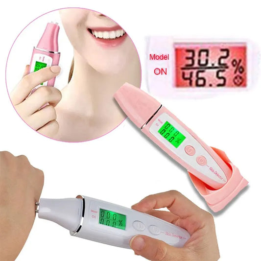 Skin Oil Moisture Tester Machine LCD Precise Detector Digital Monitor for Skin Sensor Analyzer Facial Care Tools
