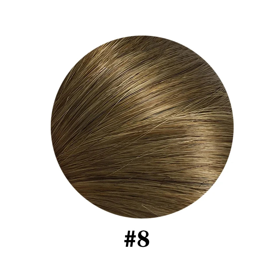 Straight Ponytail Human Hair Extension With Clip In Drawstring Ponytail Straight Brazilian 100% Human Hair Natural Clip Ponytail
