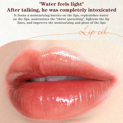 White Peach And Honey Lip Oil Soothes Dry Moisturizes And Does Not Fade Lovely Big Brush Head Lip Gloss