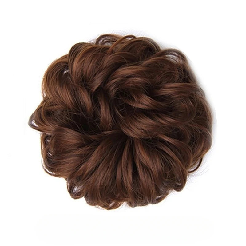 Donut Hair Bun Updo Chignon with Elastic Hair Rope - Synthetic Hair Extensions for Natural Looking Daily Wear Hair Accessories