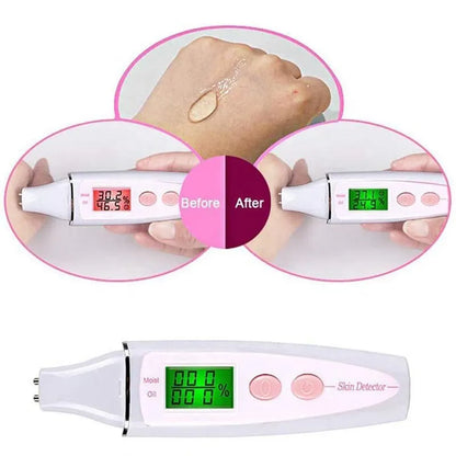 Skin Oil Moisture Tester Machine LCD Precise Detector Digital Monitor for Skin Sensor Analyzer Facial Care Tools
