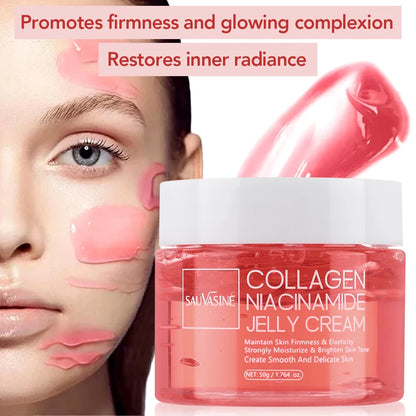 75ml Collagen Peel Off Face Mask With 50g Collagen Jelly Cream Hydrating Moisturizing Night Wrapping Mask Cream Korean Skincare
