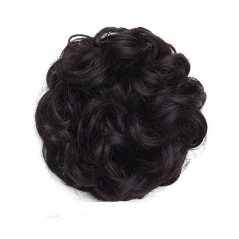 Donut Hair Bun Updo Chignon with Elastic Hair Rope - Synthetic Hair Extensions for Natural Looking Daily Wear Hair Accessories