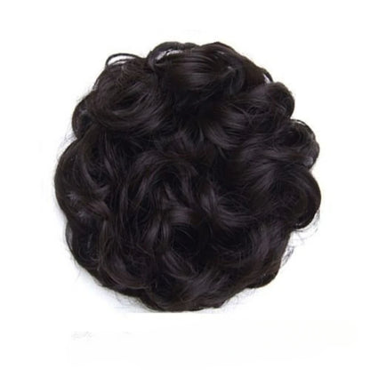 Donut Hair Bun Updo Chignon with Elastic Hair Rope - Synthetic Hair Extensions for Natural Looking Daily Wear Hair Accessories