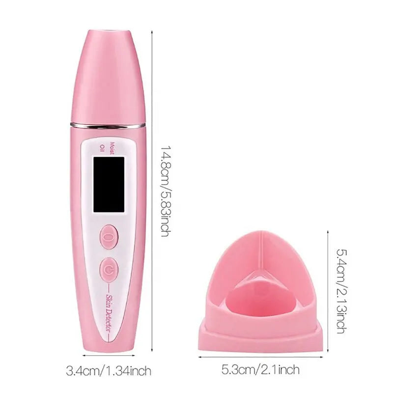 Skin Oil Moisture Tester Machine LCD Precise Detector Digital Monitor for Skin Sensor Analyzer Facial Care Tools