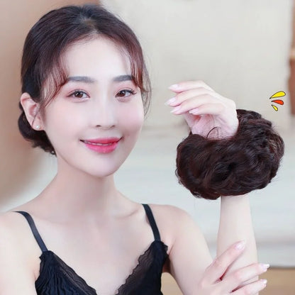 Donut Hair Bun Updo Chignon with Elastic Hair Rope - Synthetic Hair Extensions for Natural Looking Daily Wear Hair Accessories