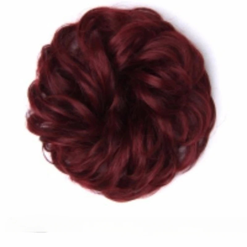 Donut Hair Bun Updo Chignon with Elastic Hair Rope - Synthetic Hair Extensions for Natural Looking Daily Wear Hair Accessories