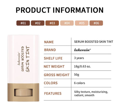 New Balm Serum Boosted Skin Tint Silky Texture Moisturizing Coverage Plumper Even Skin Tone Best Stick Foundation Travel Makeup