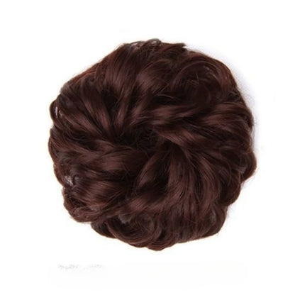 Donut Hair Bun Updo Chignon with Elastic Hair Rope - Synthetic Hair Extensions for Natural Looking Daily Wear Hair Accessories