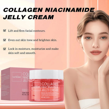 75ml Collagen Peel Off Face Mask With 50g Collagen Jelly Cream Hydrating Moisturizing Night Wrapping Mask Cream Korean Skincare