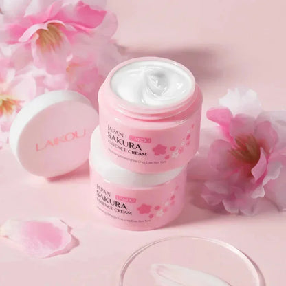 Japan Sakura Wrinkle Remover Face Serum Cream Anti-Aging Fade Fine Lines Lift Firming Vitamin C Whitening Rejuvenation Skin Care