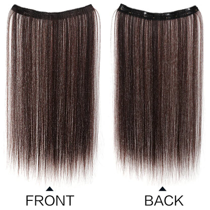 20 Inch Long Synthetic Straight Clip-In Hair Extensions for Women - Vibrant Colors, Synthetic Fiber, Easy to Use